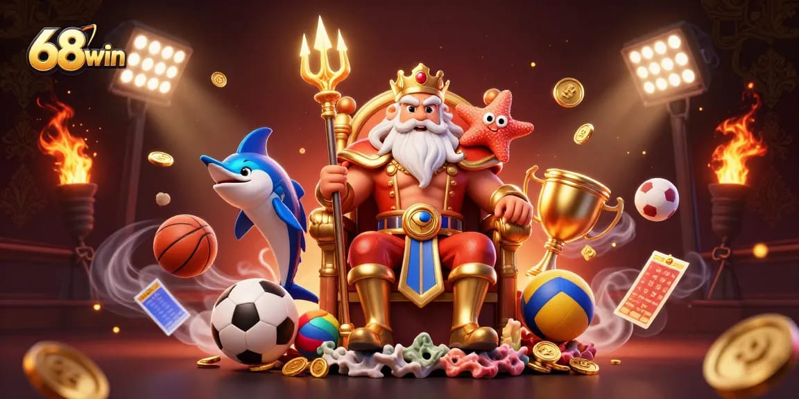 Experience the thrill of winning at 68win, featuring Neptune and dynamic betting elements.