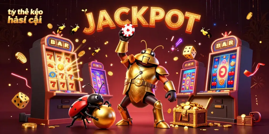 Engage with tỷ lệ kèo nhà cái in an exhilarating 3D casino scene filled with vibrant elements.