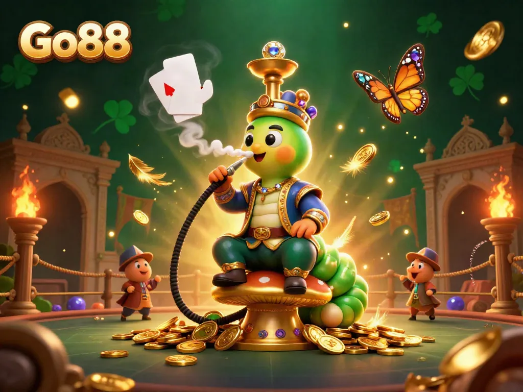 Experience the thrilling world of Go88 with vibrant casino visuals featuring poker elements.