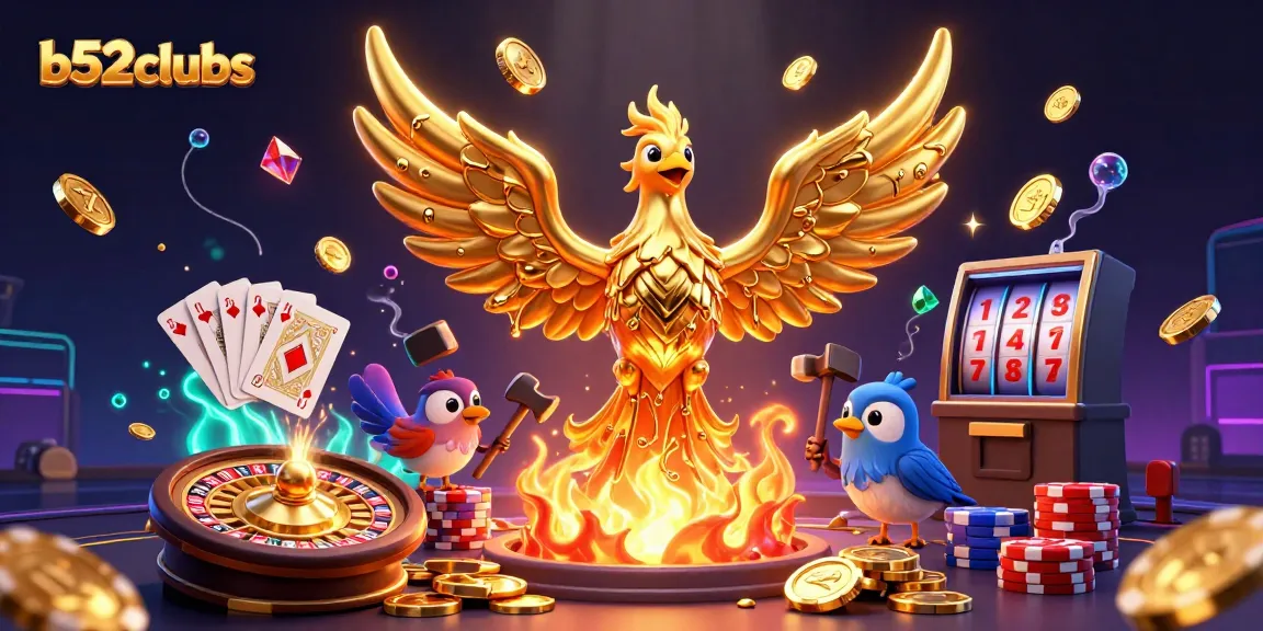 Engage in thrilling gameplay at b52clubs with golden rewards and lively casino elements.