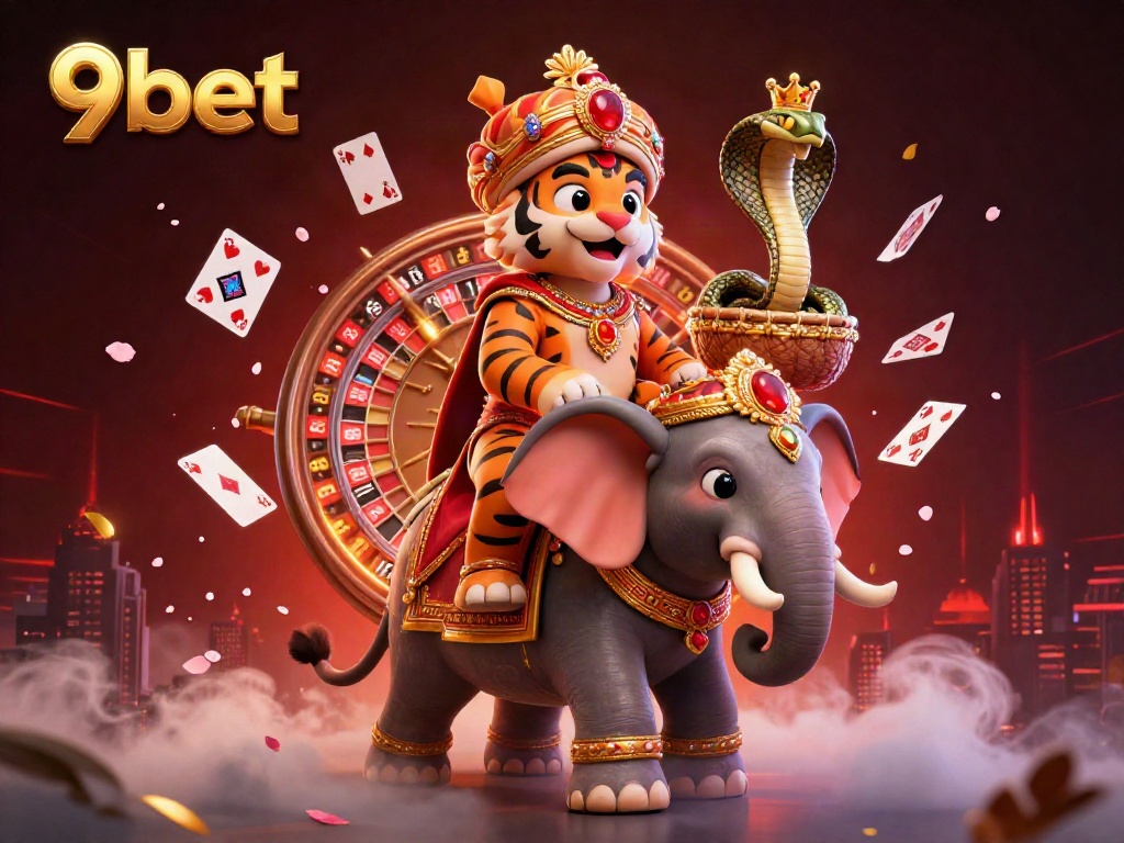 Engage with thrilling gambling gameplay at 9bet featuring vibrant 3D characters and dynamic casino elements.