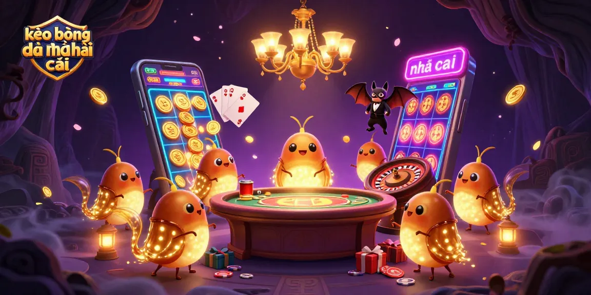 Experience vibrant gameplay with kèo bóng đá nhà cái lighting up a colorful casino scene filled with excitement.