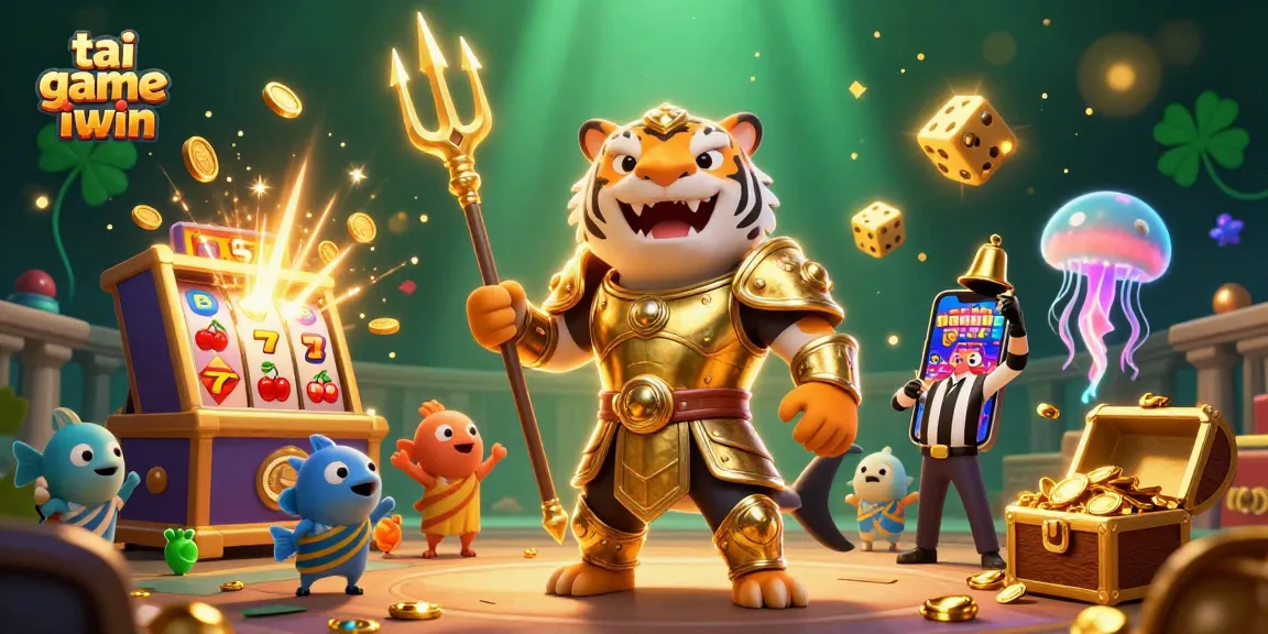 Engage with the vibrant tai game iwin scene featuring an armored shark in a thrilling casino setting.