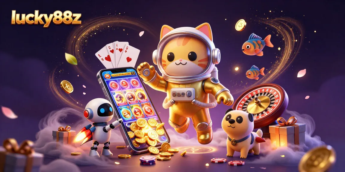 Experience the thrill with lucky88z in a vivid casino universe featuring games and cosmic fun.
