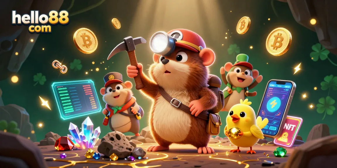 Experience thrilling gameplay at hello88 com while uncovering treasures with our mining characters.