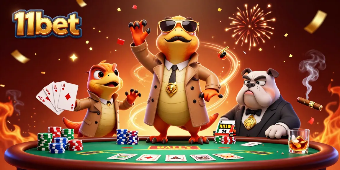 Engage in thrilling moments at 11bet with poker action and exciting casino elements.