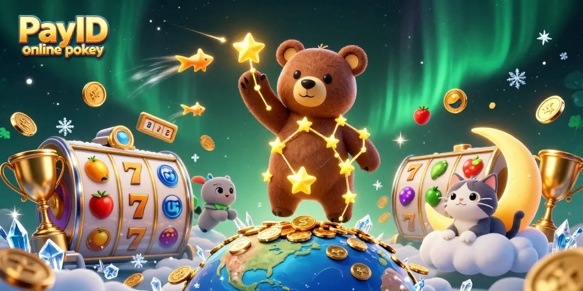Experience PayID online pokies with energetic slot game visuals, dazzling stars, and dynamic characters.