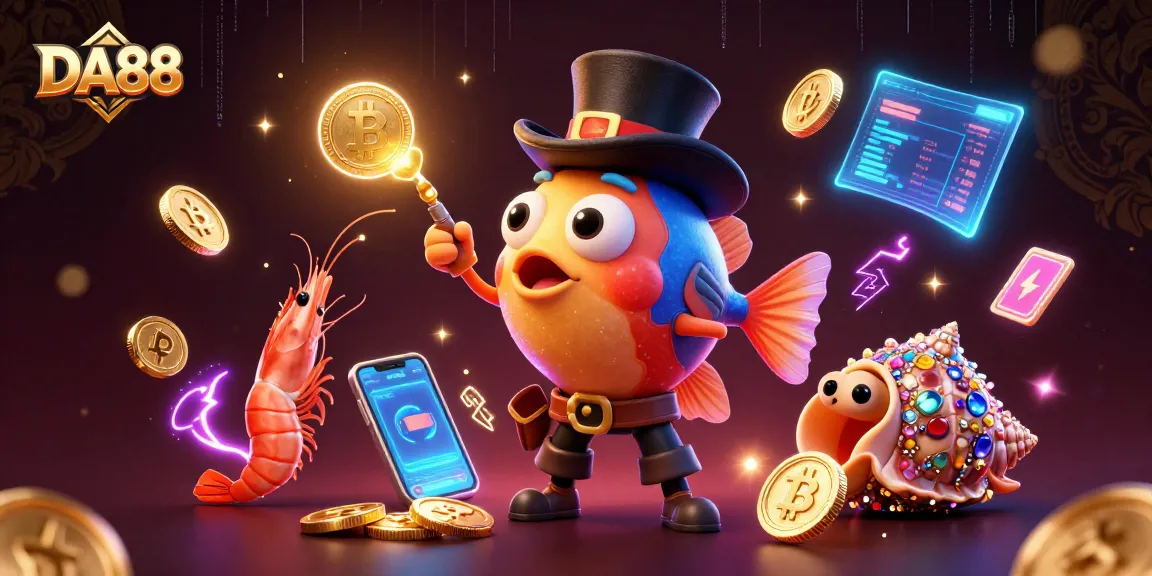 Engage with DA88 for exciting gameplay featuring deep-sea characters and dynamic crypto elements.