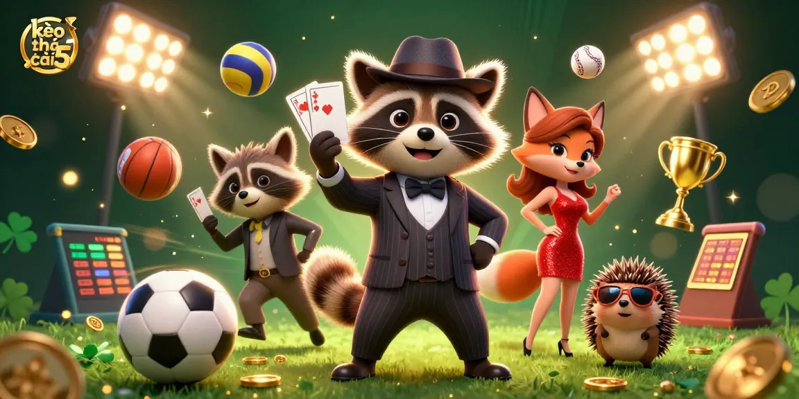 Experience kèo nhà cái 5 with dynamic sports betting action and engaging characters.