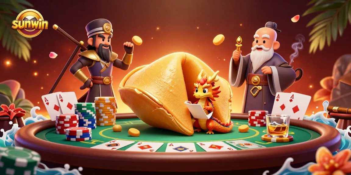 Experience sunwin's dynamic gaming with a golden fortune cookie revealed by a wise dragon.